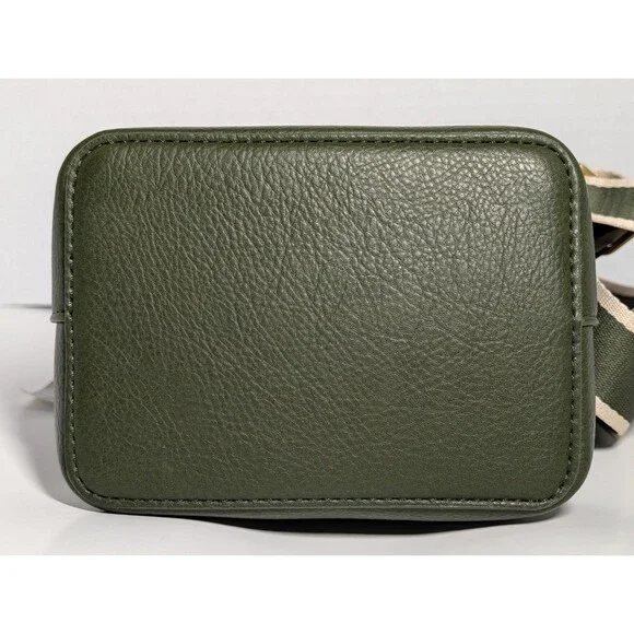 Style & Co Mini Woven Bucket Bag Womens Crossbody Purse Green New With Tags - Picture 10 of 16